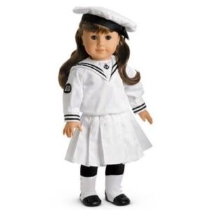 Samantha Pleasant Co COMPLETE Summer/Middy Outfit (dress, hat, boots, whistle)